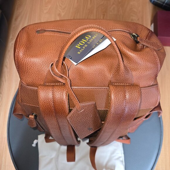 Polo Ralph Lauren Pebbled Leather Backpack (Unisex) - Picture 11 of 12